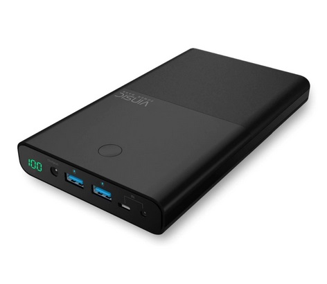 powerbank Visinic Dual USB o pojemności 30000 mAh do telefonu, tableta i laptopa
